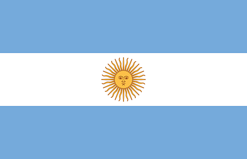 Die Flagge Argentiniens