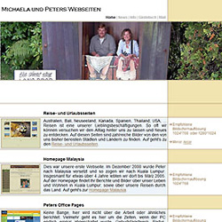 Auf geht′s zur Startseite von Michaela und Peters Webseiten